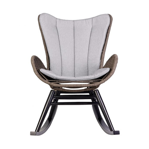 Luxur Living Chatari Truffle Charcoal Outdoor Patio Rocking Chairs