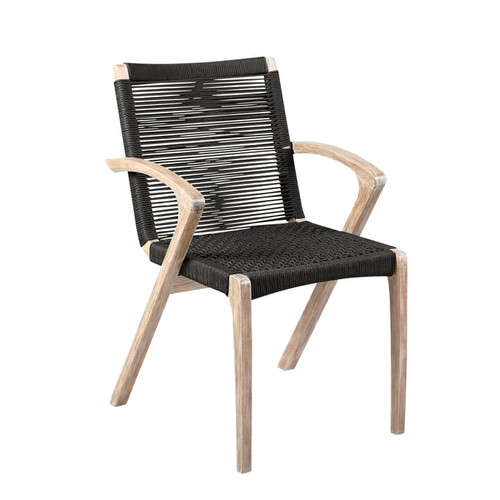 Luxur Living Gondhalwadi Charcoal Grey Outdoor Dining Chairs