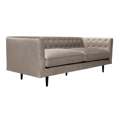 Luxur Living Alyarpur Gray Velvet Sofa