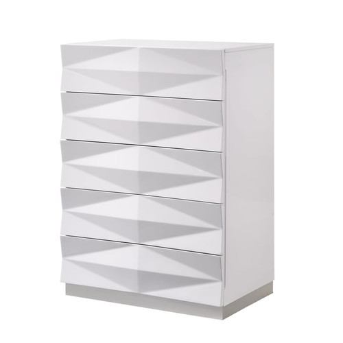 JM Furniture Verona White Chest