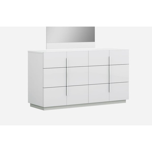 JM Furniture Oslo White Dresser