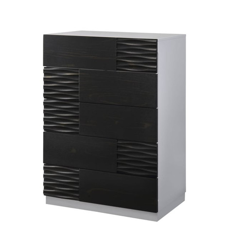 JM Furniture Tribeca Black Grey Chest