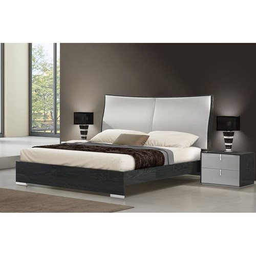 JM Furniture Vera Grey Queen Bed