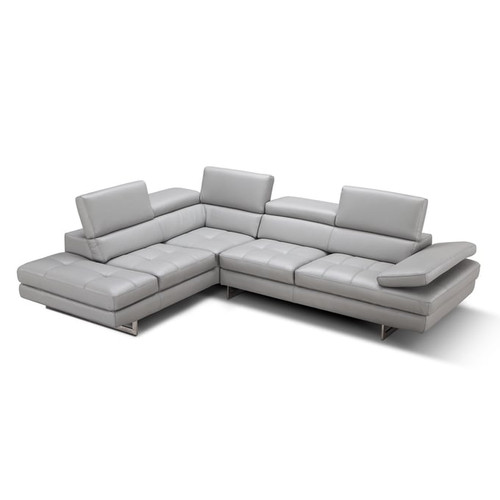 JM Furniture Aurora Light Grey LAF Sectional