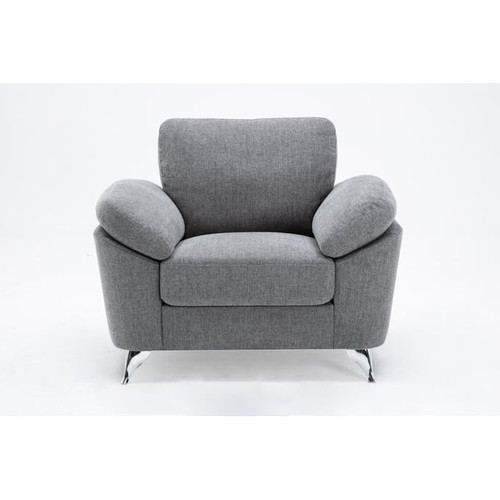 Lilola Home Villanelle Light Gray Chair