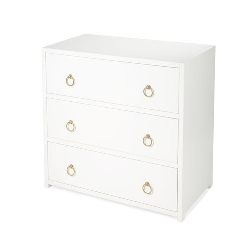 Butler Specialty Lark White 3 Drawer Chests