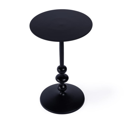 Butler Specialty Zara Black Outdoor Pedestal End Table