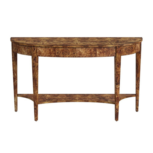 Butler Specialty Astor Light Brown Demilune 54 Inch Console Table