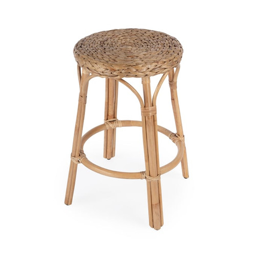 Butler Specialty Tobias Light Brown Rattan 24 Inch Counter Stool