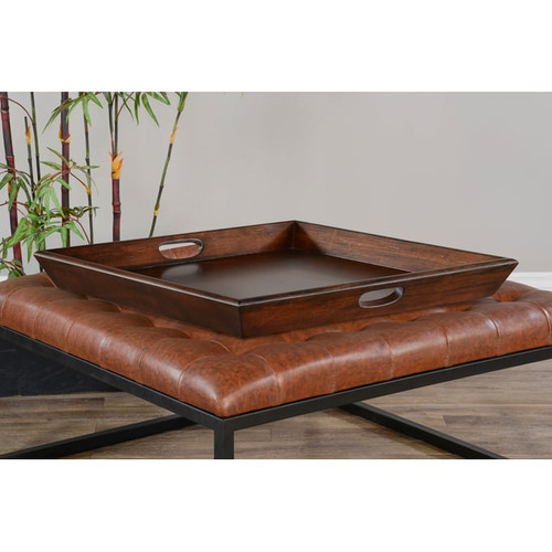 Purity Craft Seraphica Dark Brown Ottoman Tray