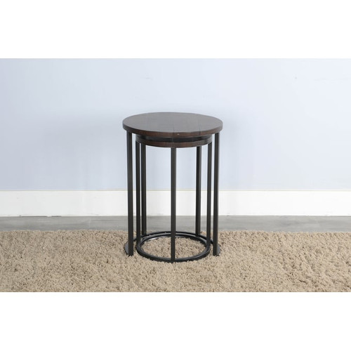 Purity Craft Allure Dark Brown Nesting Table Set