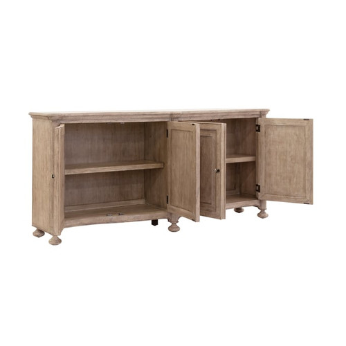 Pulaski Higgins Street Brown 4 Door Credenza