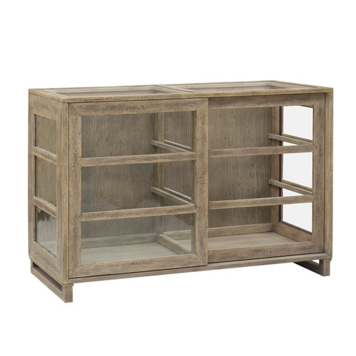 Pulaski Vitrine Gray Sliding Door Display Case