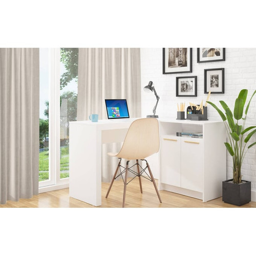 Manhattan Comfort Kalmar L Shaped Office Desks