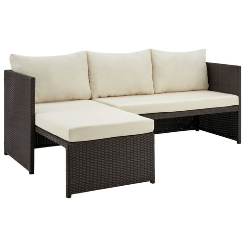 Manhattan Comfort Menton Chair Lounge Seater 2pc Patio Sets with Coffee Table