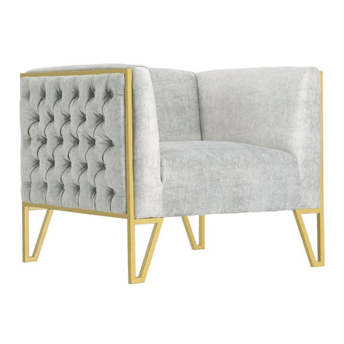 Manhattan Comfort Vector Velvet 2pc Sofa and Armchair Sets