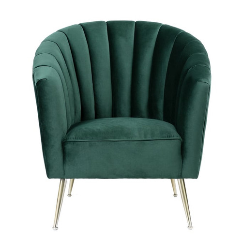 Manhattan Comfort Rosemont Green Velvet Accent Chairs