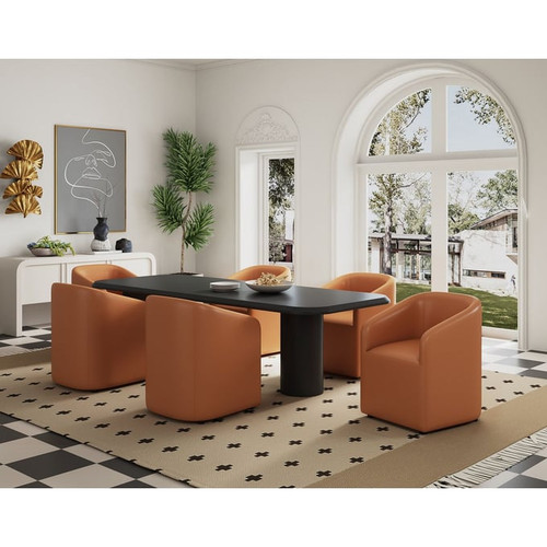 2 Manhattan Comfort Anna Round Dining Armchairs