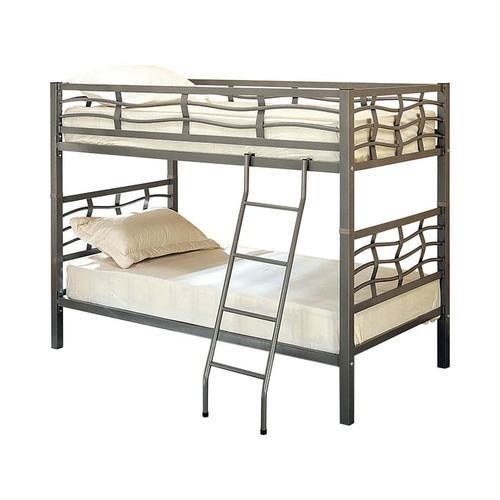 Coaster Furniture Fairfax Gunmetal Twin Over Twin Bunk Bed