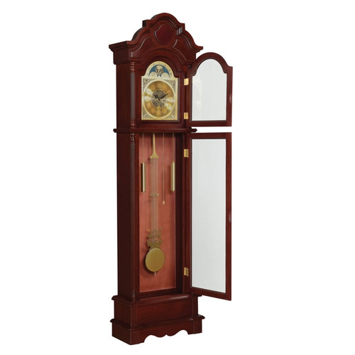 Coaster Furniture Diggory Brown Red Grandfather Clock