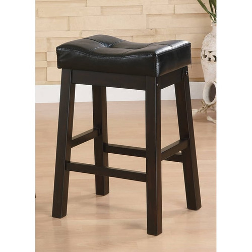 2 Coaster Furniture Donald Black Cappuccino Counter Height Stools