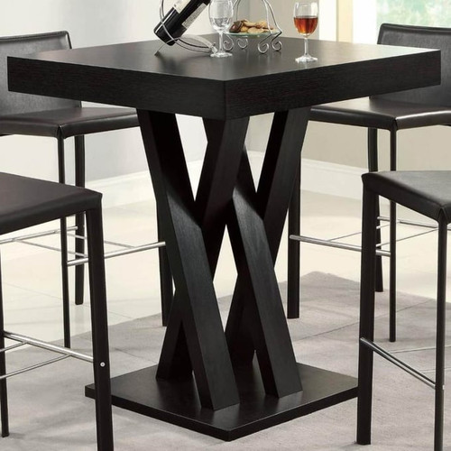 Coaster Furniture Freda Cappuccino Square Bar Table