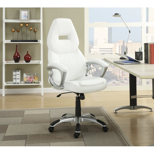 Coaster Furniture Bruce White Adjustable Height Office Chair