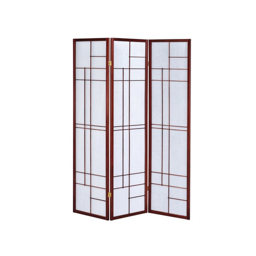 Coaster Furniture Katerina White Cherry 3 Panel Folding Floor Screen