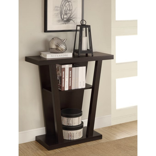 Coaster Furniture Evanna Cappuccino 2 Shelf Console Table