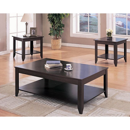 Coaster Furniture Brooks Cappuccino 3pc Occasional Table Set