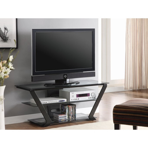 Coaster Furniture Donlyn Black 2 Tier TV Console