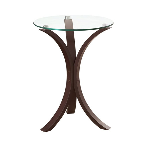 Coaster Furniture Edgar Cappuccino Round Accent Table