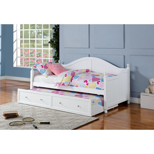 Coaster Furniture Julie Ann White Twin Daybed with Trundle
