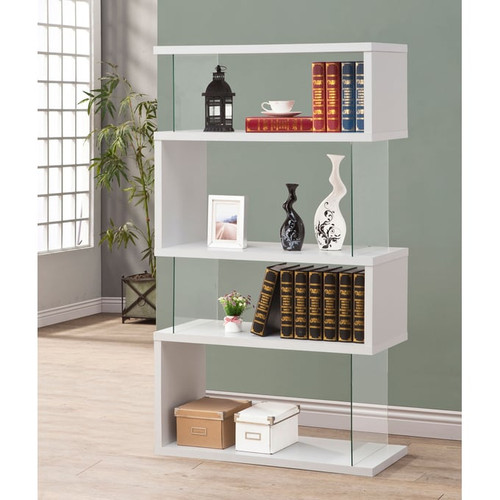 Coaster Furniture Emelle Wood 4 Tier Bookcases