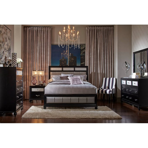 Coaster Furniture Barzini Grey Black Asian Hardwood Beds