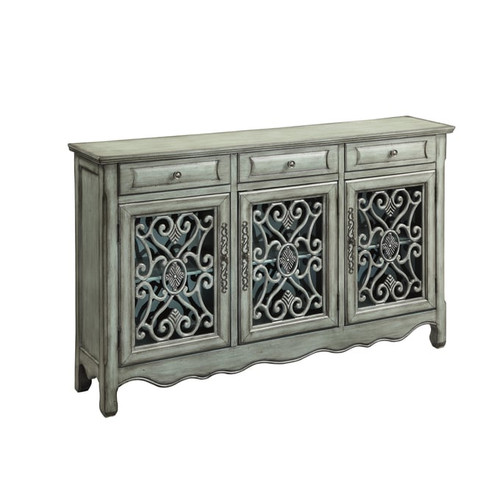 Coaster Furniture Madeline Antique Green 3 Doors Accent Cabinet