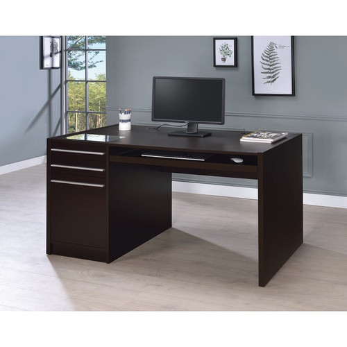 Coaster Furniture Cappuccino Wood Drawers Computer Desk