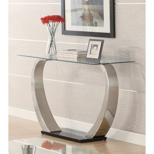 Coaster Furniture Pruitt Satin Rectangular Sofa Table
