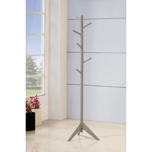 Coaster Furniture Grey Brown Wood 6 Garments Hold Coat Racks