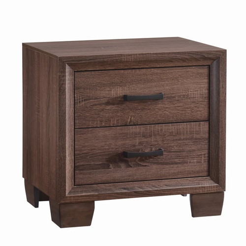 Coaster Furniture Brandon Medium Warm Brown 2 Drawers Nightstand