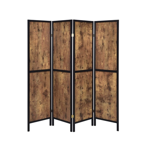 Coaster Furniture Deepika Antique Nutmeg 4 Panel Folding Screen