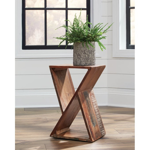 Coaster Furniture Lily Natural Geometric Accent Table