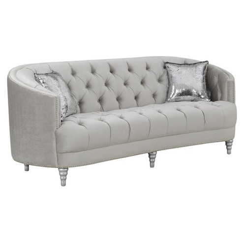 Coaster Furniture Avonlea Grey Fabric Sofa