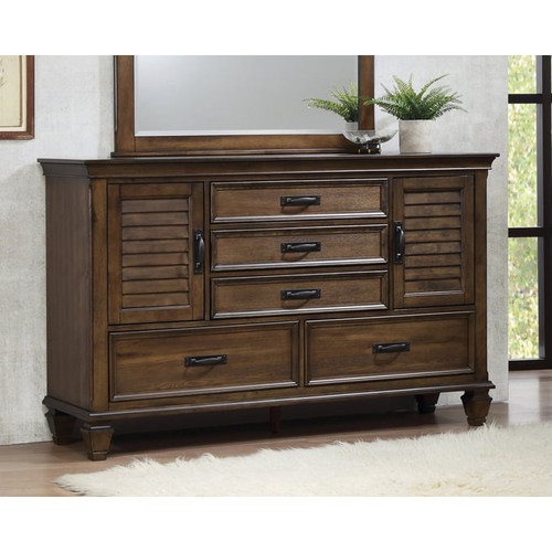 Coaster Furniture Franco Burnished Oak Dresser