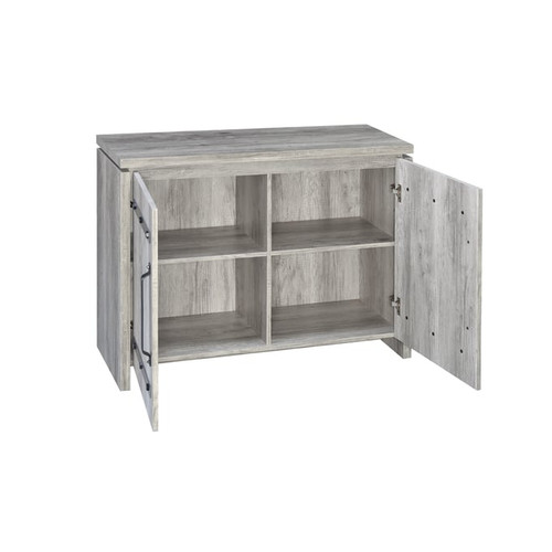 Coaster Furniture Enoch Grey Driftwood 2 Doors Accent Cabinet