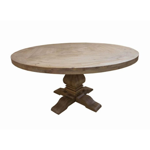 Coaster Furniture Florence Rustic Smoke Round Dining Table