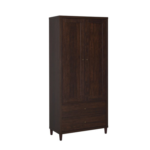 Coaster Furniture Wadeline Rustic Tobacco 2 Doors Tall Accent Cabinet