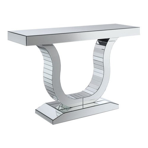 Coaster Furniture Saanvi Clear Console Table with U Shaped Base