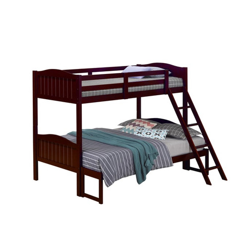 Coaster Furniture Arlo Espresso Twin Over Full Bunk Bed with Ladder
