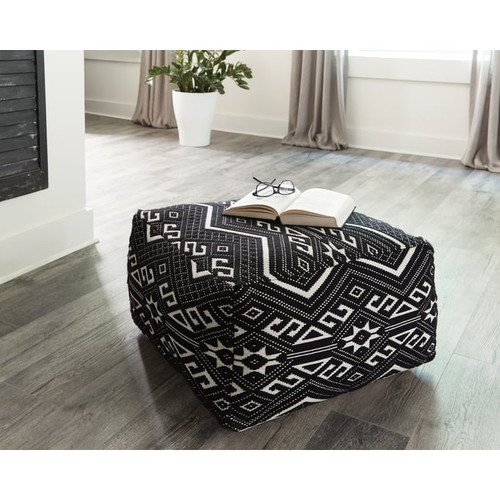 Coaster Furniture Ofira Black White Accent Stool